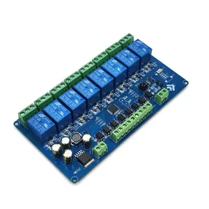 DC 7V-30V Modbus Rtu 8 Channel Relay Module Control Switch 12V 8CH Input / Output RS485 / TTL UART Communication interface