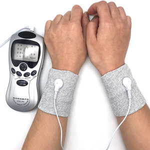 Silberfaser-Leitung-Behalter EMS TENS-Einheit Schmerzlinderungssystem elektronische Impulstherapie Elektrodenarmband mit Schnapp - Product Image 2