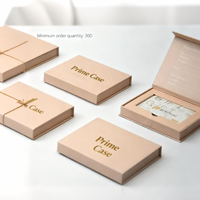 Fabricants de boîtes en carton noir de luxe, logo personnalisé, boîte cadeau magnétique de luxe de petite taille, emballage pour gloss à lèvres
