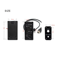 Préamplificateur de violon à 3 bandes, égaliseur, pont réglable, micro-pickup piézo CV-210 E pour accessoires de violon