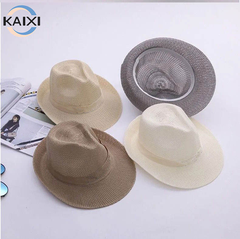 Mens Hats Summer Straw Hats Wholesale Unisex Jazz Straw Hat Men's