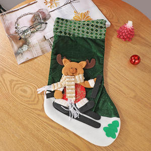 Sac à pommes de Noël en forme de dessin animé JQ - Sac cadeau de Noël et <span class=keywords><strong>chaussettes</strong></span> décoratives fabriquées en Guangdong, marque OEM - Product Image 4