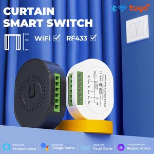 Interrupteur intelligent pour rideaux et volets roulants Tuya Smart Life Mini WiFi RF433, compatible avec Google Home et Alexa - Product Image 2