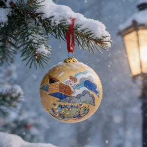 Boules de Noël en verre peintes à l'intérieur sur mesure, fourniture d'usine, autocollants par sublimation, gravure laser, ornements pour décorations d'arbre - Product Image 2