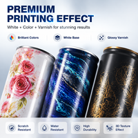 Impresora UV Digital de Alta Velocidad Baysoon I3200HD, Impresora UV Cilíndrica Rotativa de 360 Grados para Botellas y Vasos