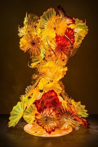 Sảnh khách sạn <span class=keywords><strong>Murano</strong></span> glassart điêu khắc giá rẻ phòng khách tấm tay thổi hoa thủy tinh Đèn sàn - Product Image 6