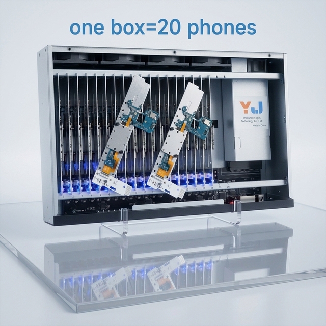Android S20/S8/S9/S10/Note8-10 Farm Server Box OTG 100 Phones Custom Memory Motherboard Hub Strong Packaging Used for One by One