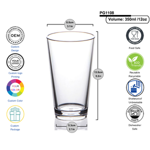 Verre à vin sans pied, usine chinoise, <span class=keywords><strong>pas</strong></span> <span class=keywords><strong>cher</strong></span>, Logo OEM, verres à bière, verres à bière, Barware, bière Lager - Product Image 3