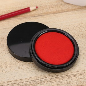 Tampon encreur Morning Light Inkpad rouge, petite taille, séchage rapide, pour empreintes de mains et d'empreintes digitales, usage au bureau - Product Image 1