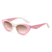 Lunettes de soleil œil de chat avec nœud papillon, très tendance, pour femme, nouvelle mode haut de gamme, style européen et américain, protection UV400, monture intégrale, pour le commerce international