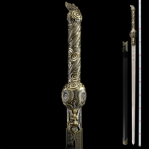 จีนภาพยนตร์และโทรทัศน์อุปกรณ์ประกอบฉาก YouLong ดาบ105เซนติเมตร1.3กิโลกรัมฟรีมาตรฐานหัตถกรรมของขวัญศิลปะการต่อสู้ออกกำลังกาย - Product Image 2