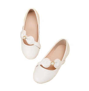 New Girl Princess <b>Shoes</b> White Fairy-style Leather <b>Shoes</b> <b>Soft</b> Sole Single Dress Flat <b>Shoes</b> - Product Image 1
