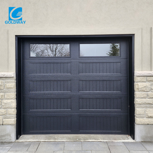 Porte de <span class=keywords><strong>garage</strong></span> <span class=keywords><strong>sectionnelle</strong></span> moderne personnalisée à panneaux pleins, isolée, électrique, pour <span class=keywords><strong>garage</strong></span> résidentiel - Product Image 1