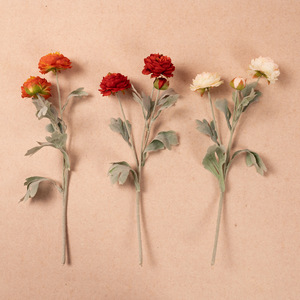 Luxury Flocking Peony Artificial Flowers Affordable Luxury Internet-famous <b>Photo</b> <b>Props</b> Silk Flowers Living Room Tabletops - Product Image 5
