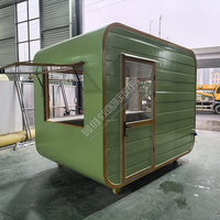 Camionnette de restauration rapide mobile personnalisée pas chère, mini-kiosque de rue pour pizzas, burgers, frites, café, glaces, en fibre de verre et aluminium