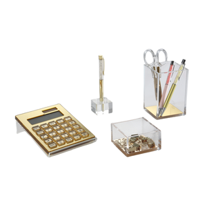 Porte-stylo acrylique transparent accessoires cosmétiques organisateur accessoires de <span class=keywords><strong>bureau</strong></span> boîte papeterie ensemble stockage - Product Image 5