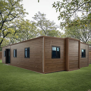 Bungalow préfabriqué extensible de style japonais de 40 pieds avec cadre <span class=keywords><strong>en</strong></span> acier imperméable <span class=keywords><strong>Chalet</strong></span> <span class=keywords><strong>en</strong></span> <span class=keywords><strong>Bois</strong></span> de conteneur pour bureau - Product Image 2