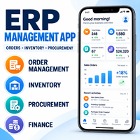 Özel Kurumsal Kaynak Planlama (ERP) Uygulama Geliştirme Hizmeti (IOS Android için) Sipariş Yönetimi, Envanter, Tedarik ile LionCreate