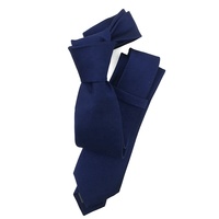 Cravate en soie tissée unie de luxe pour homme, 6 cm, bleu marine, en gros, fabriquée à la main en Indigo, 100 % soie, vente en gros Chine