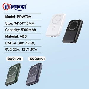 M-Queen Customizable Logo Portable Wireless Battery Pack Type C Fast Charging Magnetic Ultra Slim Power Bank Holder - Product Image 2