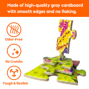 Puzzle sur mesure Prairie Lion, grès gris irrégulier, thermochromique CMYK, finition mate douce, non toxique, écologique, en boîte, épais, durable, sûr, lourd - Product Image 2