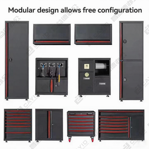 Hệ thống tủ dụng cụ kết hợp mặt bàn bằng thép không gỉ, bàn làm việc bằng kim loại, bàn dụng cụ, tủ dụng cụ cho gara - Product Image 5