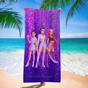 Nueva Toalla de Playa de Microfibra con Diseño de Dibujos Animados K-POP, Demon Hunters, Secado Rápido, Ecológica, Libre de Arena - Product Image 1