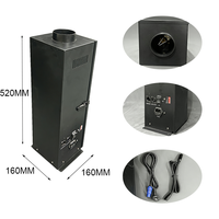 Machine à Effets Scéniques à Flamme en Fer à Quatre Coins pour Extérieur, Contrôle DMX 512, Alimentation CA 200W 110-220V, Projecteur pour Utilisation Intérieure/Extérieure
