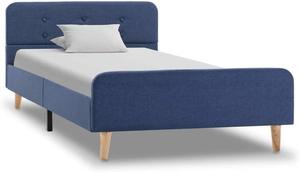 Tessuto blu Telaio del <span class=keywords><strong>Letto</strong></span>, <span class=keywords><strong>Letto</strong></span> <span class=keywords><strong>Singolo</strong></span> Telaio con Gambe In Acciaio e Testata, per la Camera Da <span class=keywords><strong>Letto</strong></span> o In Albergo In Camera <span class=keywords><strong>90x200</strong></span> cm - Product Image 2