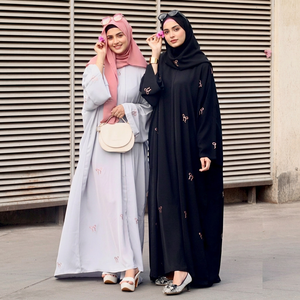 Abaya de mariage longue en polyester respirant, anti-rides, faite à la main, style turc, pour femme, Dubaï, la plus vendue - Product Image 1