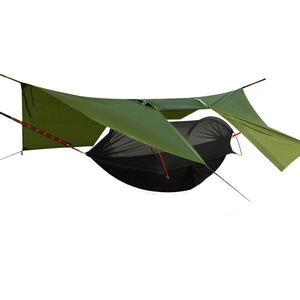 <span class=keywords><strong>Hamac</strong></span> de camping double d'extérieur portable avec sangles d'attache aux arbres, <span class=keywords><strong>hamac</strong></span> en nylon parachute <span class=keywords><strong>ultra</strong></span>-léger, 300 x 200 cm - Product Image 4