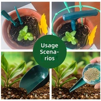 Kit de démarrage pour semis, semoir manuel, ensemble d'outils de jardinage pour la plantation de plantes succulentes et de bonsaïs, kit de 5 outils de repiquage
