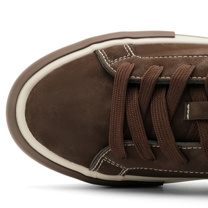 Nouvelles Baskets Tendance pour Hommes, Chaussures Vulcanisées en Similicuir Marron pour Adolescents Filles et Garçons, Prix Bas, Usine Wenzhou, Haute Qualité, Marque Américaine - Product Image 3