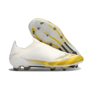 Nuove Scarpe da Calcio <span class=keywords><strong>Senza</strong></span> <span class=keywords><strong>Lacci</strong></span> FG, Scarpini da Calcio Unisex con Tomaia Traspirante in Maglia, Tacchetti Antiscivolo OEM Primavera/Inverno - Product Image 4