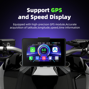 Écran d'affichage portable amovible de 5 pouces pour moto, sans fil, CarPlay, Android Auto, BT, DVR, navigation GPS pour moto, pour BMW - Product Image 6