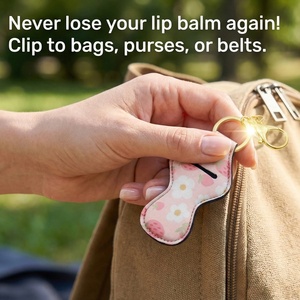 Porte-clés personnalisé pour gloss et baume à lèvres OEM, porte-clés mignon, support de baume à lèvres personnalisé, support de rouge à lèvres, support de porte-clés - Product Image 3