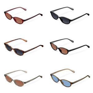 Lunettes de soleil polarisées Finewell Classic Retro Small Cat Eye Designs pour femmes et hommes, montures bio G850, branches CP, logo personnalisé - Product Image 4