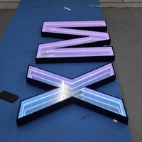 Haute qualité verre acrylique 3D LED lettres miroir infini miroir signes mille couches miroir créatif maison et boutique esthétique