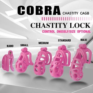 Jaula de castidad Cobra para hombre, tamaño estándar, color negro, dispositivo de abstinencia para hombres - Product Image 5