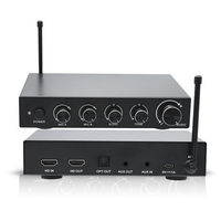 Support TV Devices Connect BT Karaoke Mixer Microphone sans fil pour système Home Cinéma Barre de son stéréo Home Party