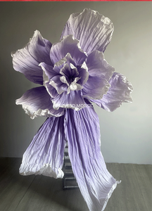 ฉากหลังงานแต่งงานรูปสี่เหลี่ยมผืนผ้าขนาดใหญ่ 200 ซม. ทำมือ เป็นมิตรกับสิ่งแวดล้อม ใช้ซ้ำได้ ตกแต่งด้วยดอกไม้ ศิลปะสมัยใหม่ - Product Image 5