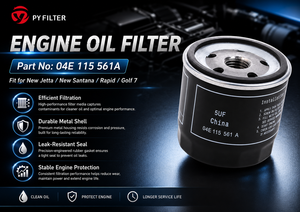 Filtro de Aceite al por Mayor Poyou 04E115561 para VW Audi <span class=keywords><strong>Skoda</strong></span> Seat, Piezas de Auto OEM ODM, Logotipo Personalizado, Listo para Exportación, <span class=keywords><strong>Nuevo</strong></span> con 12 Meses de Garantía - Product Image 2