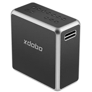 Xdobo king max 140W mikrofon nirkabel, pengeras suara BT pesta Karaoke tahan air luar ruangan Subwoofer 8 inci Boombox
