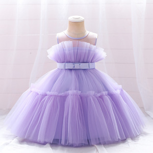 Nouvelle Robe Tutu en Tulle et Maille pour Filles, Style Princesse, pour Recital de Piano, Spectacle Scénique, Fête d'Anniversaire, Concours de Beauté, Tenue de Cérémonie Élégante - Product Image 2
