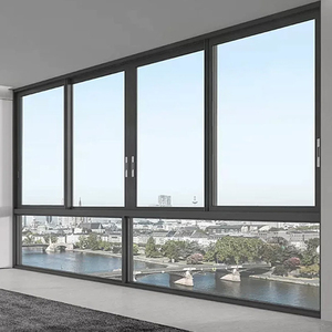 Mới nhất đôi kính nhôm trượt cửa sổ Thiết kế nhôm trượt cửa sổ giá Philippines trượt cửa sổ với màn hình - Product Image 2