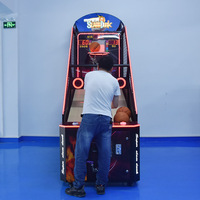 Machine de basket-ball d'arcade professionnelle avec lumières LED et effets sonores - Construction de qualité commerciale