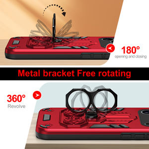 2 в 1 Пластиковые чехлы из ТПУ для мобильного телефона ZTE Blade A36 A56 A76 4G 5G с кольцом на палец Барк-стойкой задняя крышка телефона - Product Image 5