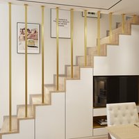Garde-corps de sécurité domestique de luxe à montage latéral, design moderne, en fer forgé, pour balcons et escaliers de grenier et de villa