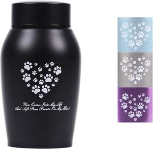 Urna de Cremación Grande de Metal al por Mayor para Cenizas de Mascotas, Caja Conmemorativa para Perros y Gatos con Tapa, Logotipo Personalizado, Tributo - Product Image 1