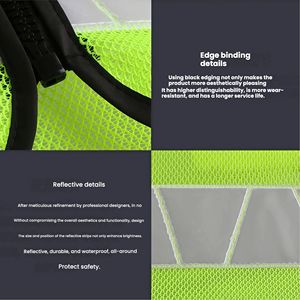 เสื้อกั๊กนิรภัยแบบปรับแต่งได้ สะท้อนแสงสูง มองเห็นได้ชัดเจน สำหรับเจ้าหน้าที่รักษาความปลอดภัยและผู้บริหารด้านความปลอดภัย - Product Image 6
